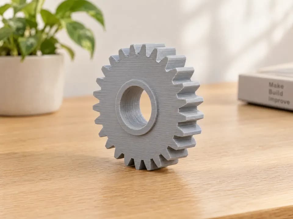 Spur gear, 3D printed